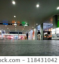 blurred image of airport corridor building in Brunei darusallam  118431042