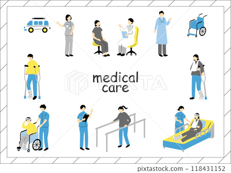 醫護人員和受傷人員 118431152