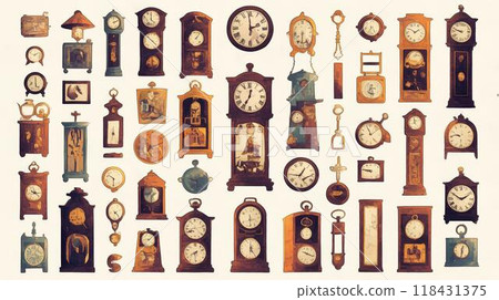 An elegant collection of vintage watches 118431375