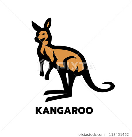 Kangaroo logo, symbol. 118431462