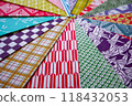 Colorful Japanese-style background material: Japanese Chiyogami paper 118432053
