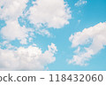 Summer blue sky and white clouds 118432060
