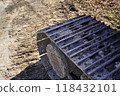 Caterpillar tracks for heavy construction machinery 118432101