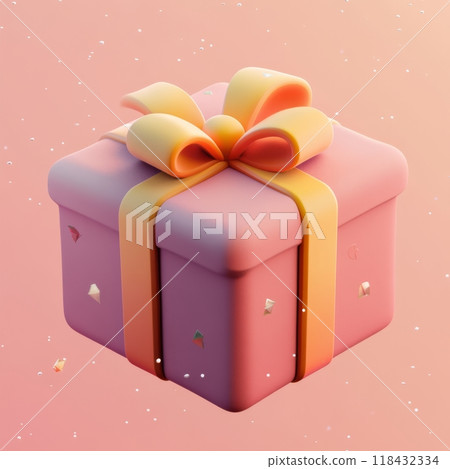 3D Gift Box Icon 118432334