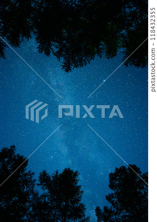 從八岳高原看到的夏季大三角 從八岳高原看到的夏季大三角 118432355