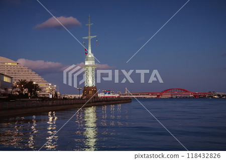 Kobe port Night view 118432826