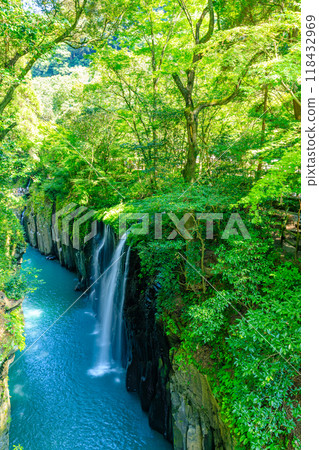 Takachiho Gorge in summer, Manai Falls, Takachiho Town, Miyazaki Prefecture 118432969