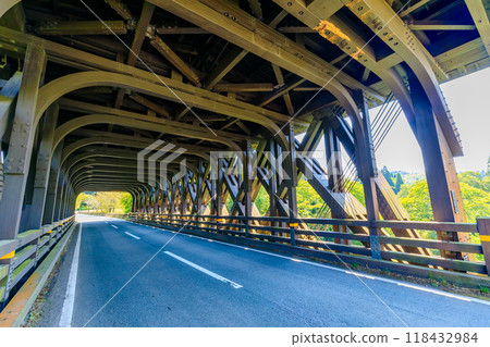 夏季的阿蘇波橋，熊本縣阿蘇市 118432984