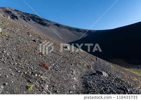 Mount Fuji's crater, Hoei No. 1 Crater Mount Fuji's crater, Hoei No. 1 Crater 118433735