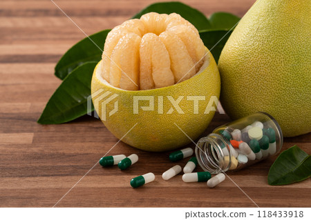 grapefruit mid autumn festival bundan background medicine drug pomelo medicine drug ユズ ぶんたん 薬 118433918
