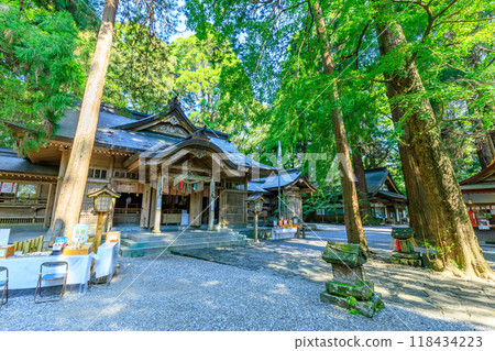 宮崎縣高千穗町夏天的高千穗神社 宮崎縣高千穗町夏天的高千穗神社 118434223