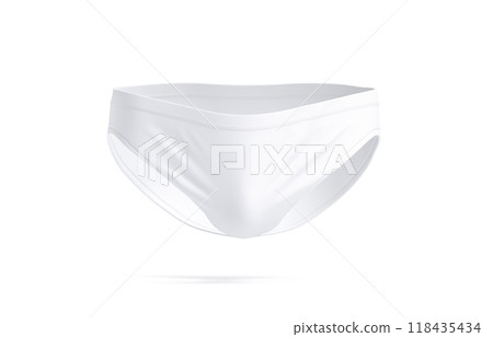 Blank white male swimming briefs mockup, front view 118435434