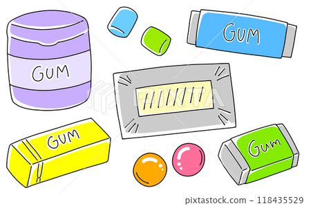 Loose Simple Gum Set - Solid Color 118435529