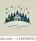 simple snowflake illustration 118436055