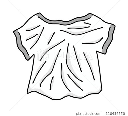 Loose and simple wrinkled clothes, solid color 118436550
