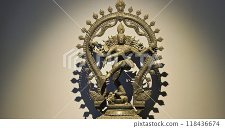 Statue Of Shiva Nataraja: Cosmic Dance Of Shiva One Of Main Deities In Hinduism, As Divine Cosmic Dancer. His Dance Is Called Tandava. Lord Shiva Here Appears As A Cosmic Dancer 118436674