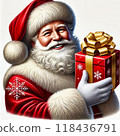 Santa Claus with gifts 118436791