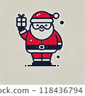 Santa Claus with a gift 118436794