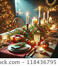 Christmas fancy dinner 118436795
