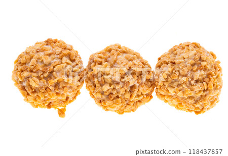 nut truffles isolated 118437857