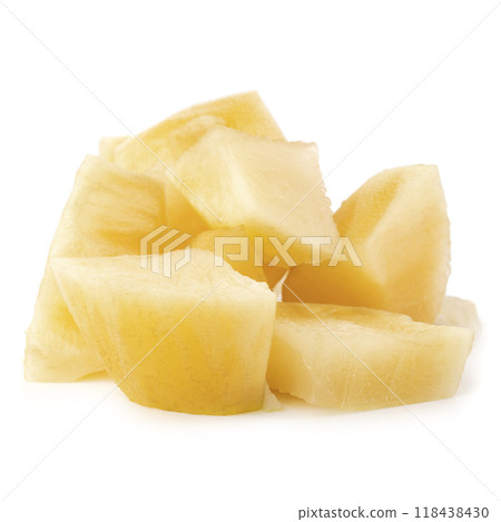 Yacon roots isolated on a white background Yacon roots isolated on a white background 118438430