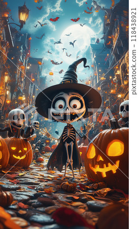 A perfect spooky Halloween party celebration 118438921