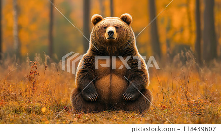 一隻圓滾滾的胖熊 118439607