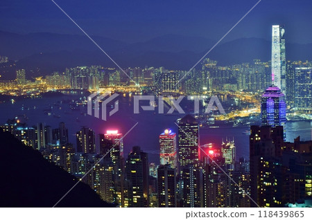 Night view of Hong Kong Night view of Hong Kong 118439865