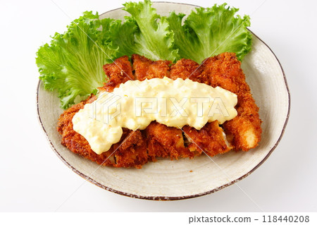 Chicken cutlet and tartar sauce Chicken cutlet and tartar sauce 118440208