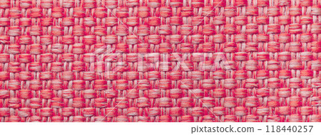 Texture red and wine background from woven textile material with wicker pattern, macro. Vintage magenta fabric Texture red and wine background from woven textile material with wicker pattern, macro. Vintage magenta fabric 118440257