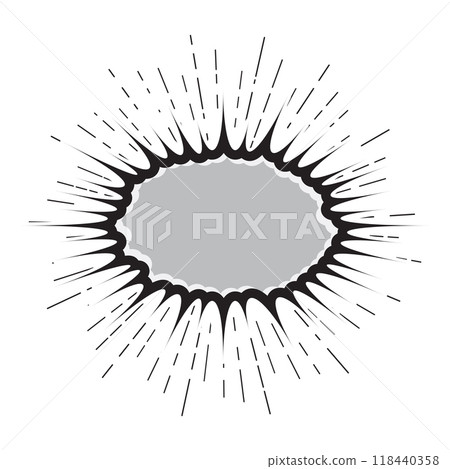 Explosion Pop art cartoon comic isolated. Vector illustration Explosion Pop art cartoon comic isolated. Vector illustration 118440358