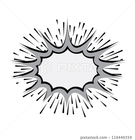 Explosion Pop art cartoon comic isolated. Vector illustration Explosion Pop art cartoon comic isolated. Vector illustration 118440359