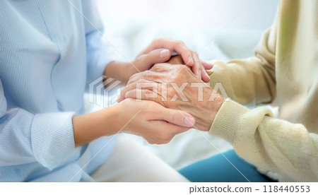 People holding hands: Care and welfare 118440553