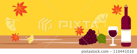 Copy space Autumn wine 118441018