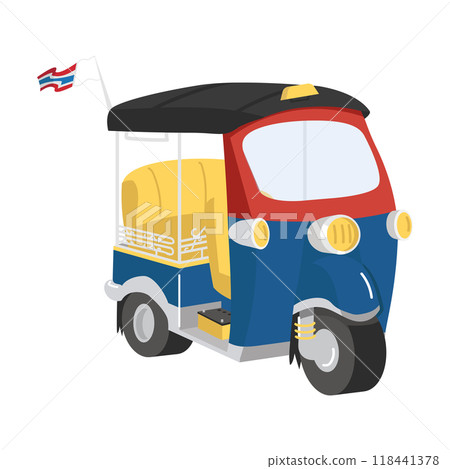 Tri motor cycle Tuk Tuk in Bangkok of Thailand 118441378