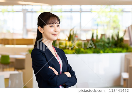 Businesswomen in an office. Photo courtesy of Denpa Gakuen, Tokyo Electronics College. Businesswomen in an office. Photo courtesy of Denpa Gakuen, Tokyo Electronics College. 118441452