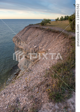 Panga cliff. Panga, Saaremaa Island, Baltic Sea, Estonia 118441562