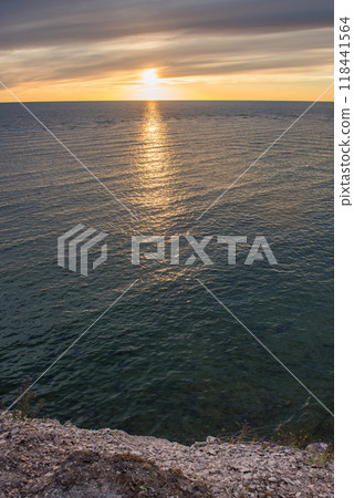 Panga cliff. Panga, Saaremaa Island, Baltic Sea, Estonia 118441564