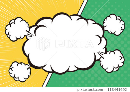 美國漫畫框流行橙綠 118441692