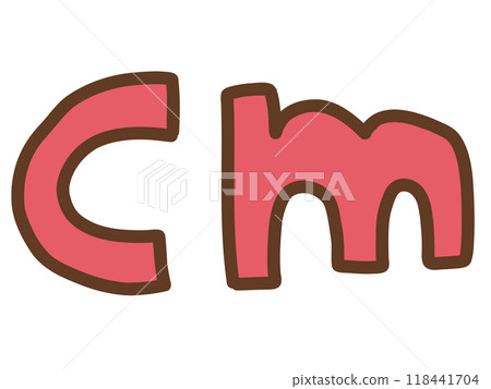 Hand drawn centimeter 118441704