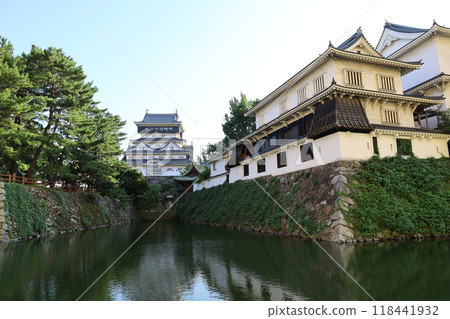 福岡縣北九州小倉城天守閣的遠景 福岡縣北九州小倉城天守閣的遠景 118441932