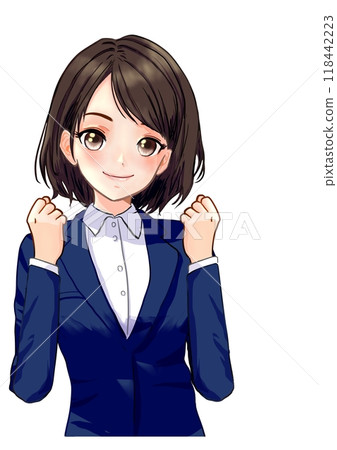 Women cheering with guts pose Women cheering with guts pose 118442223