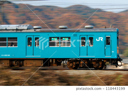 Sanyo Main Line 103 Series Train (Wake-Okayama to Mihara) Sanyo Main Line 103 Series Train (Wake-Okayama to Mihara) 118443199