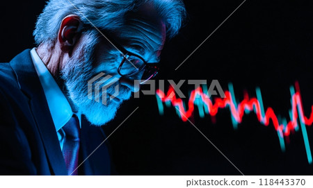 憂心忡忡的商人分析股價暴跌 118443370