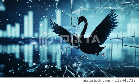 黑天鵝飛過金融區的碎玻璃 118443732