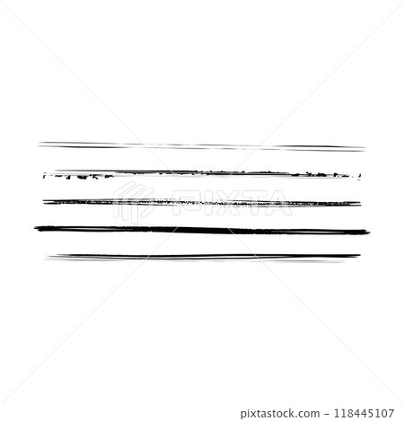 Paint brush strokes elements, freehand artistic water color abstract shape dirty grunge style stroke smear inked lines set design for drawing and background in a vector illustration Paint brush strokes elements, freehand artistic water color abstract shape dirty grunge style stroke smear inked lines set design for drawing and background in a vector illustration 118445107