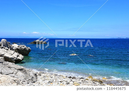 白崎海岸，清澈蔚藍的海水 118445675