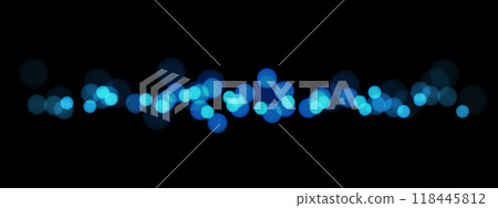 Abstract blue light bokeh blur on black design modern technology futuristic background vector 118445812