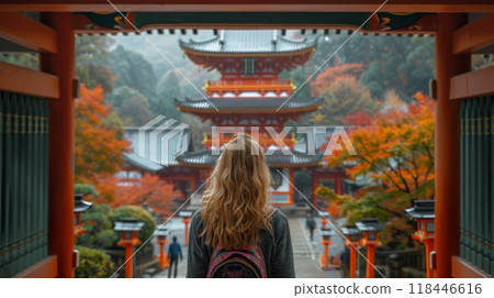 Golden Week Adventure in Japan. A woman looking to rediscover the beauty of your own country with fresh eyes Golden Week Adventure in Japan. A woman looking to rediscover the beauty of your own country with fresh eyes 118446616