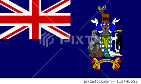 Flag of South Georgia and South Sandwich Islands 118446652